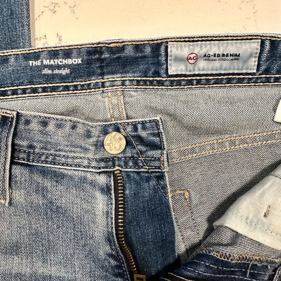 AG matchbox slim straight ripped jeans - Picture 3 of 5